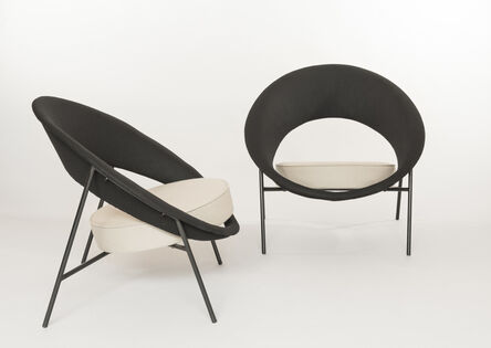 Geneviève Dangles and Christian Defrance, ‘Pair of armchairs 44 - Saturnes’, 1957