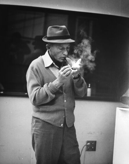 Murray Garrett, ‘Bing Cosby Lites Up His Pipe Before a Recording’, ca. 1955
