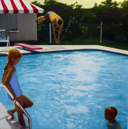 Isca Greenfield-Sanders, ‘Set of 4: The Swimming Pools Etchings (Blue Suit Bather)’, 2006