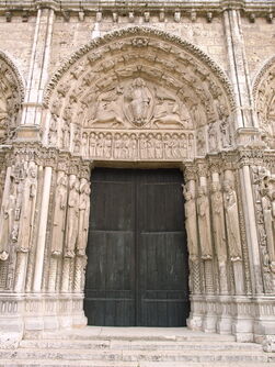 ‘Chartres Cathedral, Royal Portal, West Façade’, ca. 1145-55