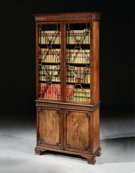 English, ‘A PAIR OF GEORGE II MAHOGANY BOOKCASES’, ca. 1755