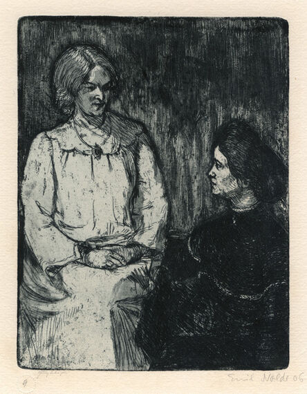 Emil Nolde, ‘Freundinnen (Girlfriends)’, 1906