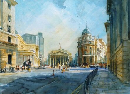 Alexander Creswell, ‘Mansion House Square’, c.1994