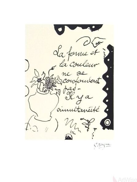 Georges Braque, ‘La Forme’, 1993