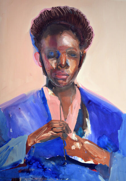 Martha Zmpounou, ‘Blue Jacket’, 2021