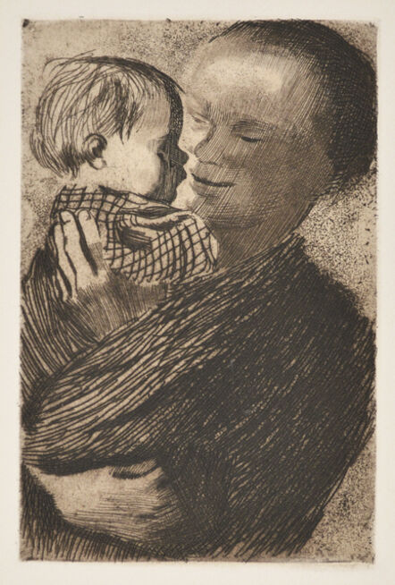 Käthe Kollwitz, ‘Mother Holding Child in Her Arms’, 1910