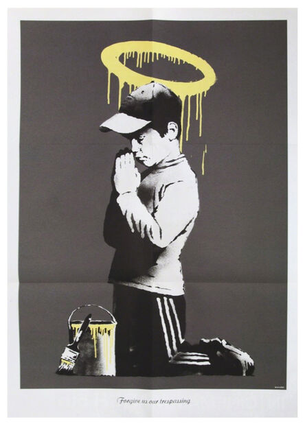 Banksy, ‘Forgive Us Our Trespassing with original envelope’, 2010