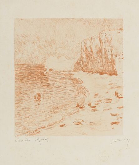 Claude Monet, ‘La Plage et la Falaise d'Amont’, c. 1890