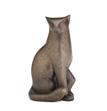 Gwynn Murrill, ‘Bronze Marble Sitting Cat’
