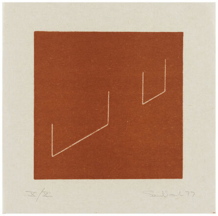 Fred Sandback, ‘Untitled [from an untitled portfolio], (Jahn #65, Estate #3056)’, 1977