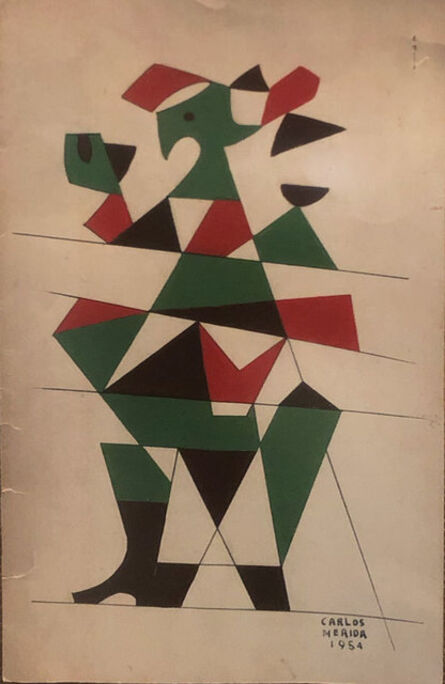 Carlos Merida, ‘Estudio en verde’, 1954