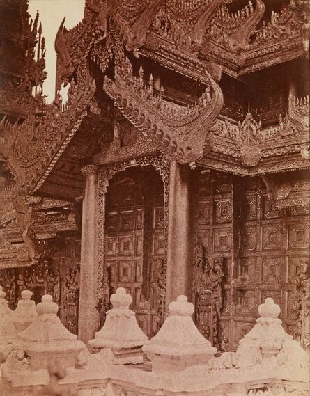 Linnaeus Tripe, ‘Doorway of Pyathat, Amerapoora, Burma’, 1855