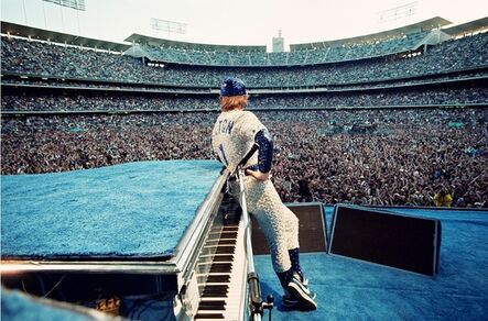 Terry O'Neill, ‘Elton John at the Dodgers Stadium 1975, Estate Edition’, 1975