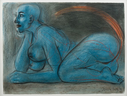 Dhruva Mistry, ‘Untitled (Blue Figure)’, 1983