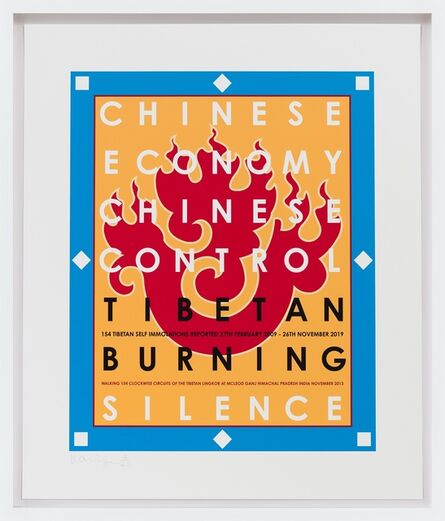 Hamish Fulton, ‘Chinese Economy Tibetan Burning India 2013’, 2013