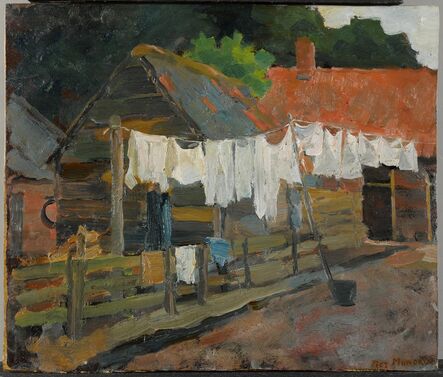 Piet Mondrian, ‘Farmhouse with Wash on the Line’, 1897