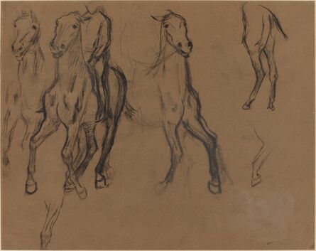 Edgar Degas, ‘Study of Horses’, ca. 1886