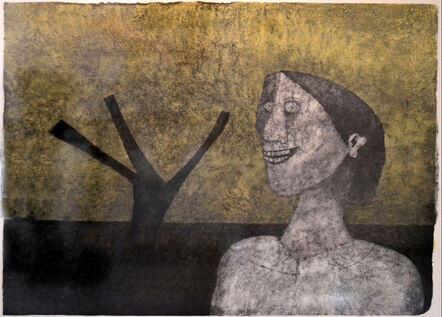 Rufino Tamayo, ‘Smiling woman’, 1989