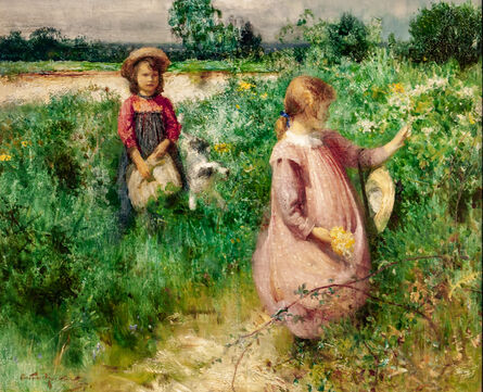 Arthur Hacker, ‘Picking Wild Flowers ’, 1897