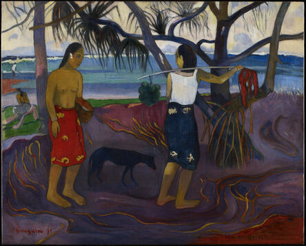 Paul Gauguin, ‘I Raro Te Oviri (Under the Pandanus)’, 1891