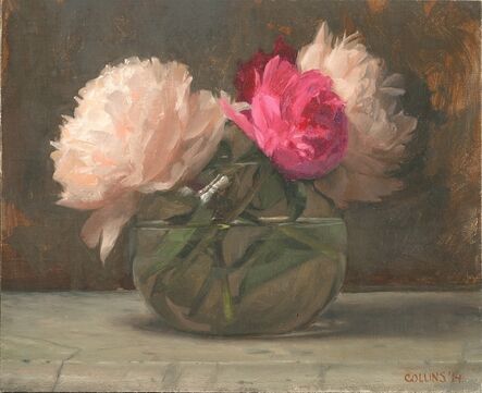 Jacob Collins, ‘Peonies in a Glass Bowl I’, 2014