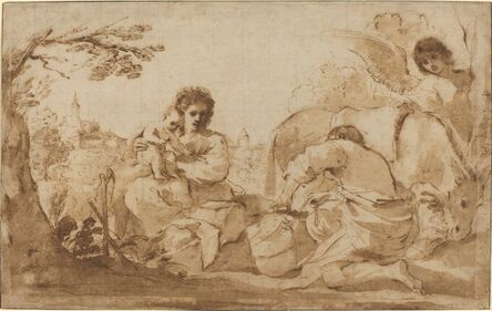 Guercino, ‘The Rest on the Flight into Egypt’, ca. 1626