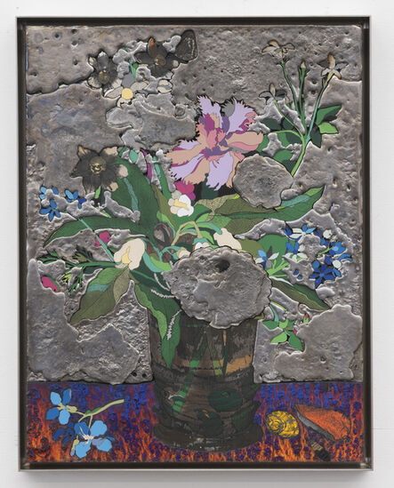 Matthew Day Jackson, ‘Floral Bouquet with Leaden Sky with Shells’, 2022