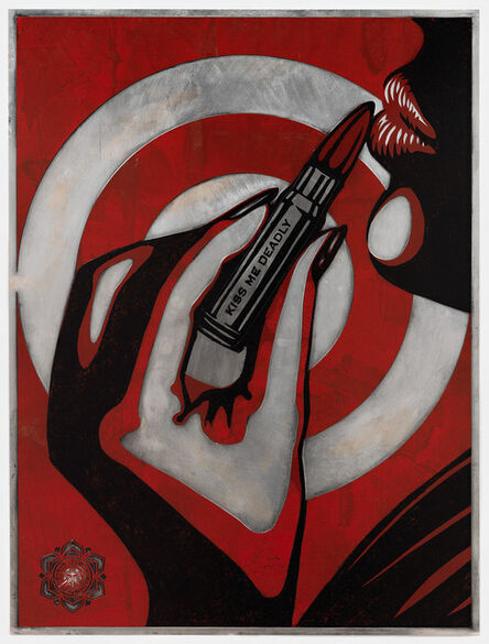 Shepard Fairey, ‘Kiss Me Deadly (Plate)’, 2012