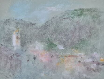 Hercules Brabazon Brabazon, ‘Impressionist View of Villefranche, Cote d'Azur, South of France, in the style of Turner.’, ca. 1860's