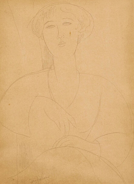 Amedeo Modigliani, ‘Buste de Jeune Fille’