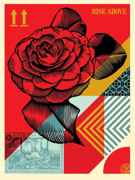 Shepard Fairey, ‘Rise Above Flower’, 2021
