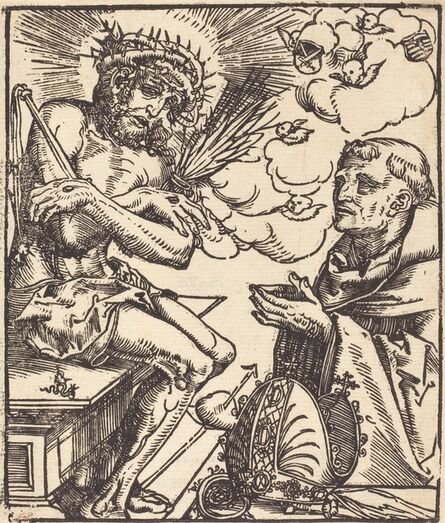 Lucas Cranach the Elder, ‘Saint Bernard Adoring the Man of Sorrows’