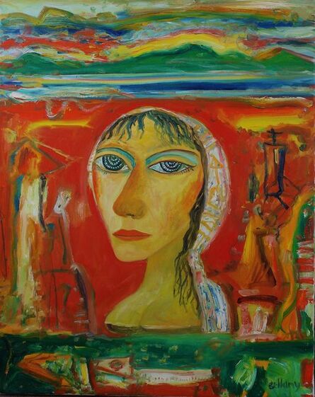 John Bellany, ‘Woman with headscarf’