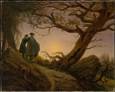 Caspar David Friedrich, ‘Two Men Contemplating the Moon’, ca. 1825–1830