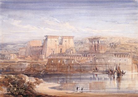 David Roberts (1796-1864), ‘Philae: A View of the Temples From the South’, 1839