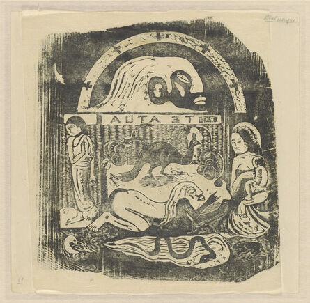 Paul Gauguin, ‘Te Atua (The Gods) Small Plate [recto]’, in or after 1895
