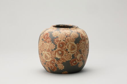 Ito Sekisui V, ‘Mumyōi Neriage Round Jar with Flower Patterns’, 2016