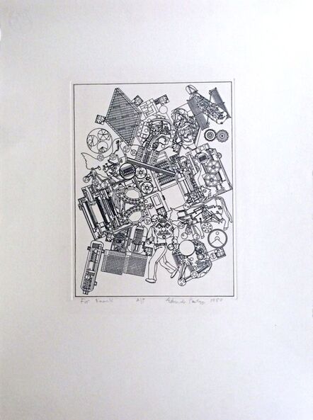 Eduardo Paolozzi, ‘ Untitled, inscribed to Frank Martin, legendary head of sculpture department at St. Martin's School of Art’, 1980