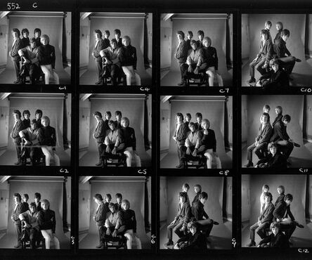 Gered Mankowitz, ‘The Rolling Stones, 1965 - Mason's Yard Contact Sheet’, 1965
