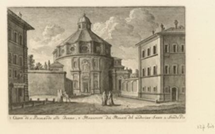 Giuseppe Vasi, ‘Chiesa di S. Bernardo alla Terme, e Monastero dei Monaci del Medisimo Santo, 2 Strada Pia’, 1747-1801