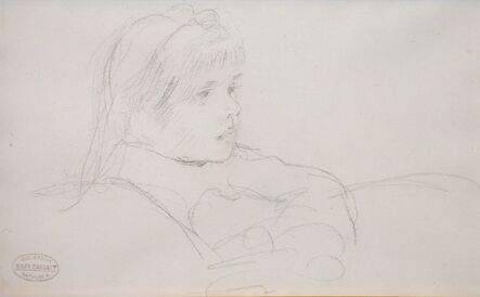 Mary Cassatt, ‘Tete de Fillette (Head of a Girl)’, ca. late 1800s