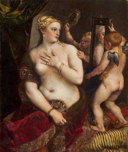 Titian, ‘Venus with a Mirror’, ca. 1555
