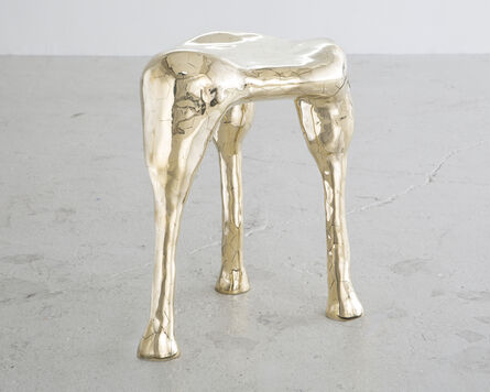 The Haas Brothers, ‘Unique "Anita" Hex stool in brass tile. Designed and made by The Haas Brothers, Los Angeles, CA.’, 2015