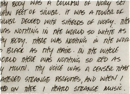 Felix Gonzalez-Torres, ‘Untitled (Oscar Wilde) (E. 273)’, 1995