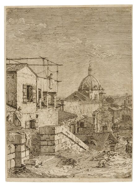 Canaletto, ‘The house with the inscription’