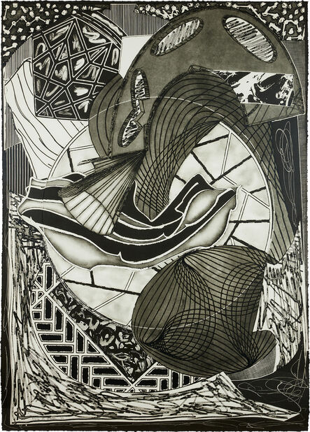 Frank Stella, ‘The Cabin, Ahab and Starbuck, from Moby Dick Engravings (A. & K. 203)’, 1991