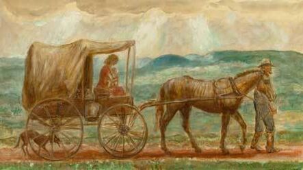 John Steuart Curry, ‘Melora in the Cart (From "John Brown's Body")’, 1944