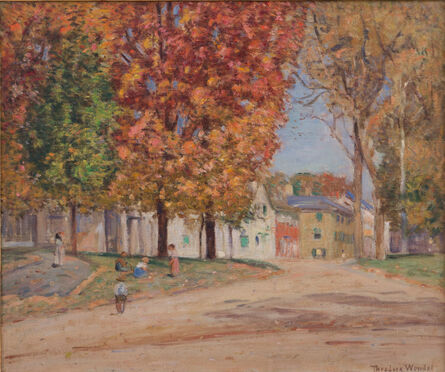 Theodore Wendel, ‘Autumn on Main Street, Ipswich’, Circa 1900-1905
