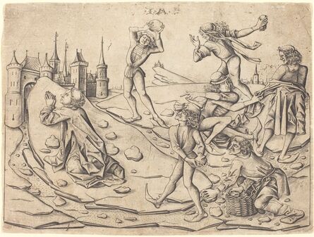 Israhel van Meckenem, ‘The Stoning of Saint Stephen’, ca. 1470