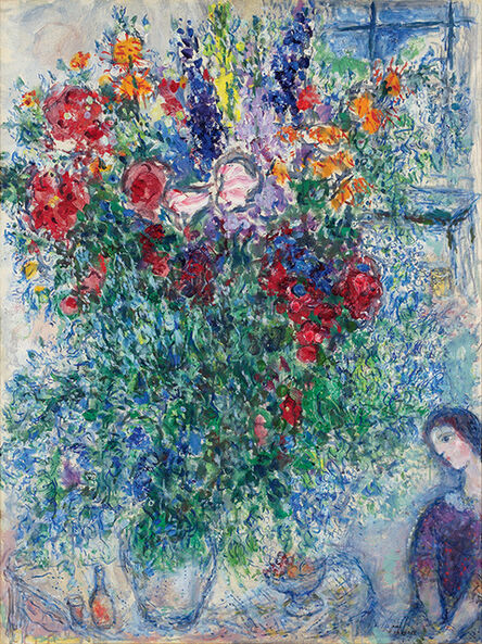Marc Chagall, ‘Bouquet Printanier dans l'Atelier de Saint-Paul ’, 1970